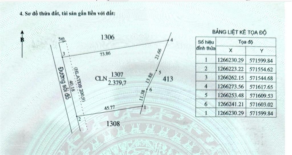Chính chủ bán đất 12420,8m² đã tách 5 sổ tại minh hòa, dầu tiếng, bình dương giá chỉ 2 triệu/m2.