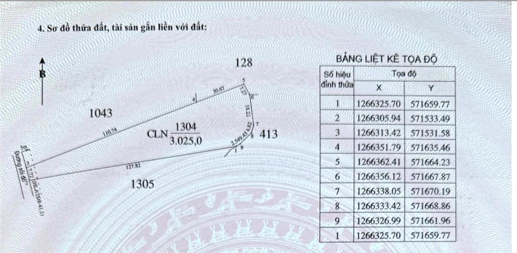 Chính chủ bán đất 12420,8m² đã tách 5 sổ tại minh hòa, dầu tiếng, bình dương giá chỉ 2 triệu/m2.