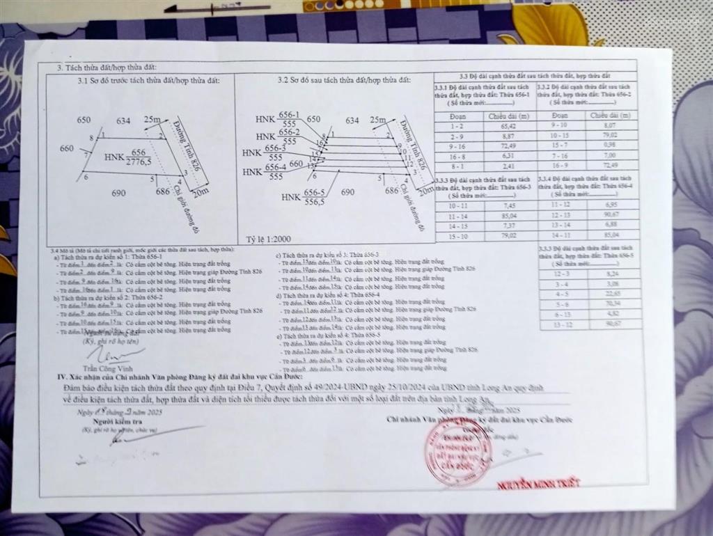 Chính chủ bán  gấp 2.776m² đất thổ cư mặt tiền tỉnh lộ 826 gần chợ rạch kiến, giá 26 tỷ