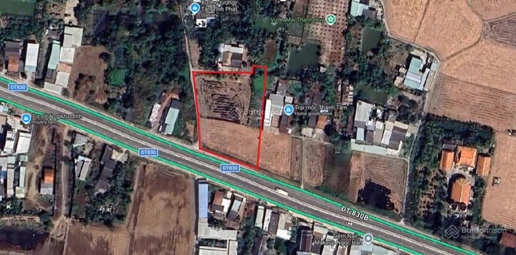 Bán gấp 2.556m2 mt tỉnh lộ 830 giá chỉ 28 tỷ