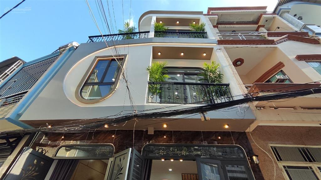 Nhà đẹp 3 tầng  ngang 5,9m  hẻm 5m thông phạm văn chiêu p14 gò vấp  chỉ 4 tỷ 650