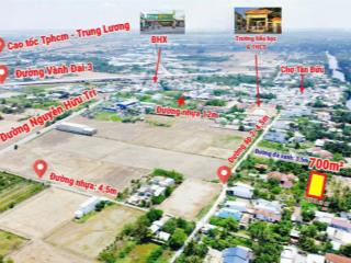 Bán 700m² đất thổ cư tân bửu  giáp tp.hcm 1,1km  gần cao tốc 1,2km