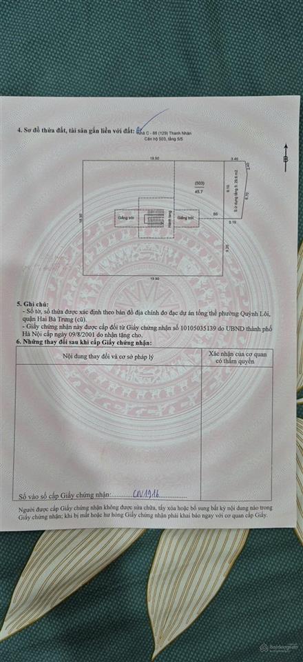 Bán nhà tập thể sổ đỏ chính chủ. nhà tập thể mặt đường. đối diện công viên tuổi trẻ
