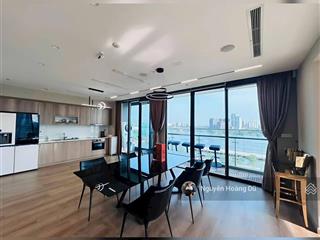 Cho thuê căn hộ 3pn 121m2 view cầu bason nội thất đẹp giá 70tr/th bao phí