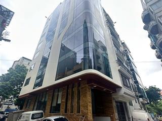 Cho thuê tòa văn phòng riêng cầu giấy, 9 tầng, 1 hầm kính ốp, nội thất hoàn thiện siêu đẹp