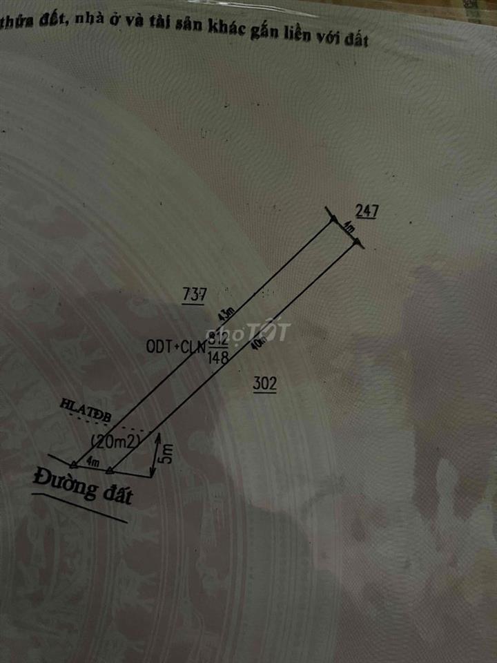 Cần bán lô đất diện tích 148m2 giá 2ti7 nhiều tiện ích, kinh doanh