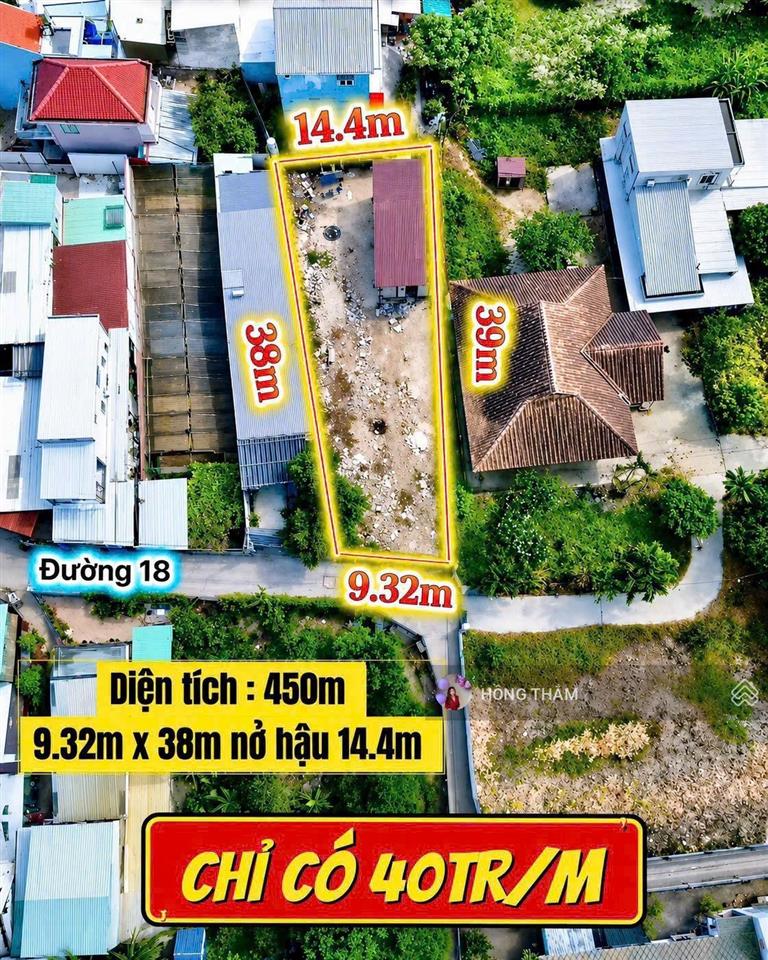 Bán lô đất mặt tiền rộng 449m2 đường 17 gần nguyễn duy trinh quận 2 giá chỉ 18 tỷ