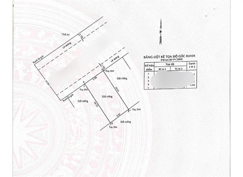 Bán đất tặng nhà cấp 4 đường bưng ông thoàn p. phú hữu quận 9 53,3m2 giá 4 tỷ 250 giáp quận 2