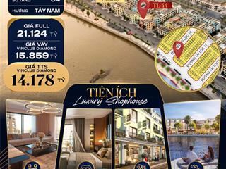 Tl44 shophouse mặt phố vinhomes vũ yên  vinhomes royal island giảm gần 7 tỷ