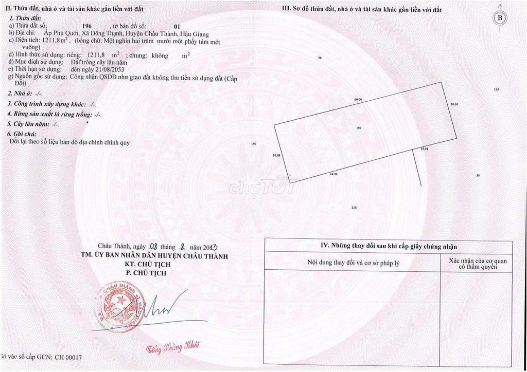 Bán đất vườn sầu riêng gần tỉnh lộ 925