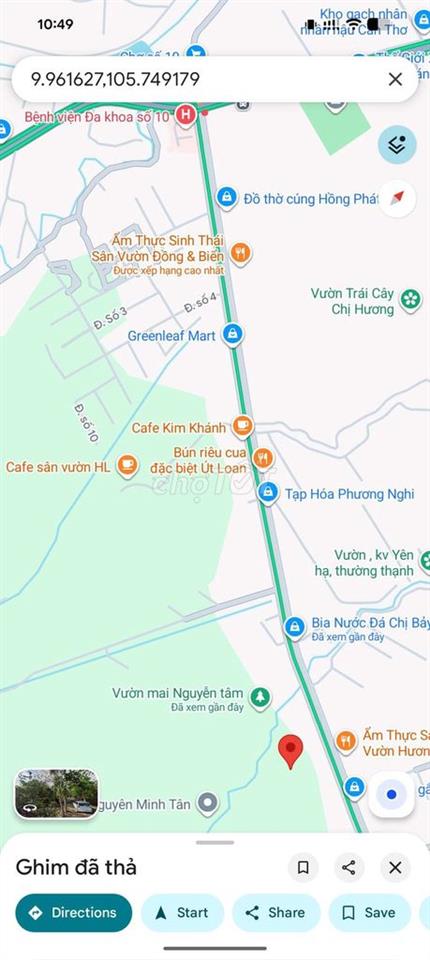 Bán đất vườn sầu riêng gần tỉnh lộ 925
