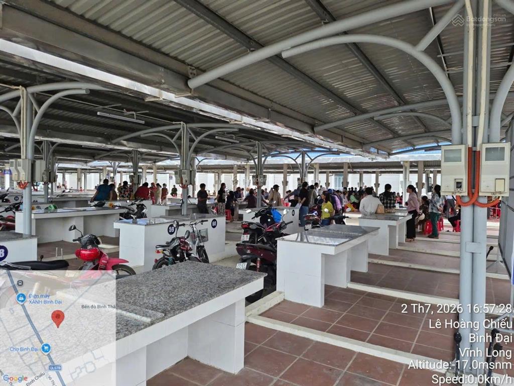 Bán đất nền phố chợ bình đại lk08 ngay cổng chợ | 81m2 | giá 3,104 tỷ