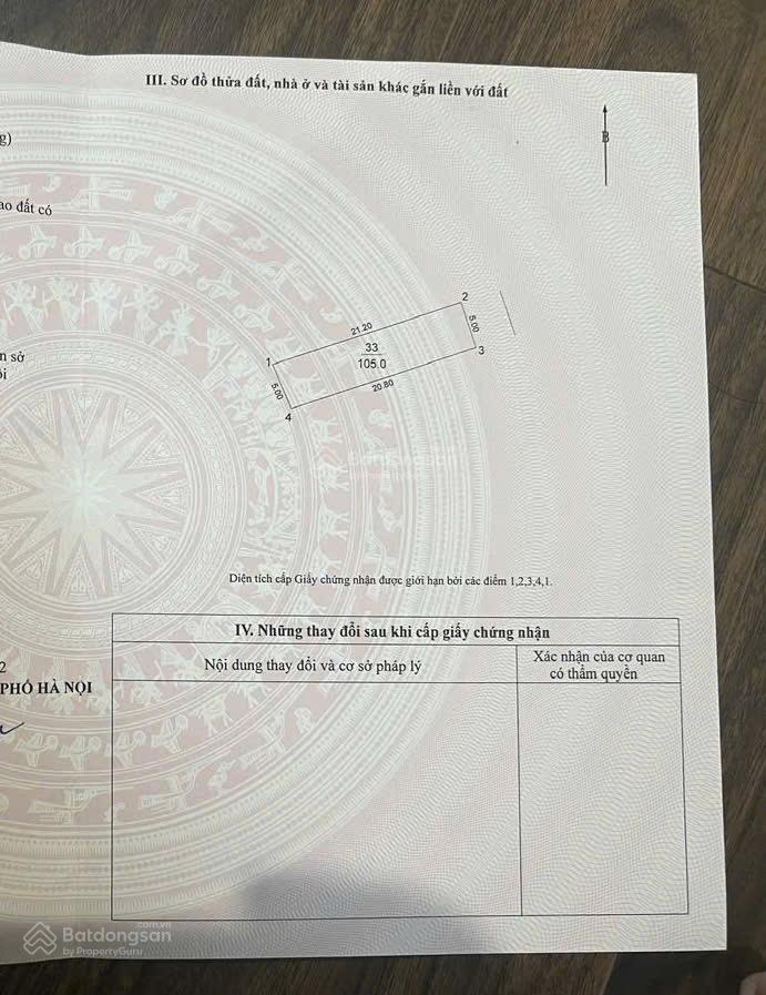 Cần bán mảnh đất . tại lê xá, đông anh (mai lâm cũ), hn. dt 105m2 mặt tiền = hậu 5m
