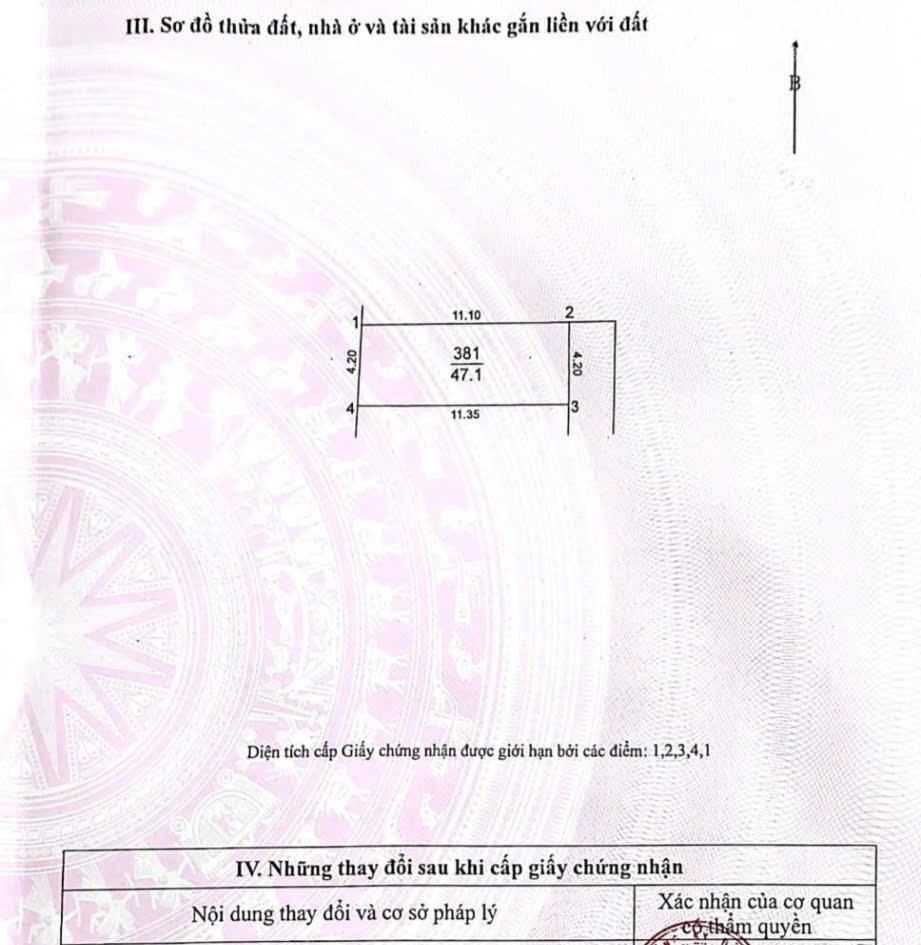 Lô đất vàng hội phụ  đông anh phù hợp an cư gần trung tâm diện tích 47.1m2 # giá 4,99 tỷ