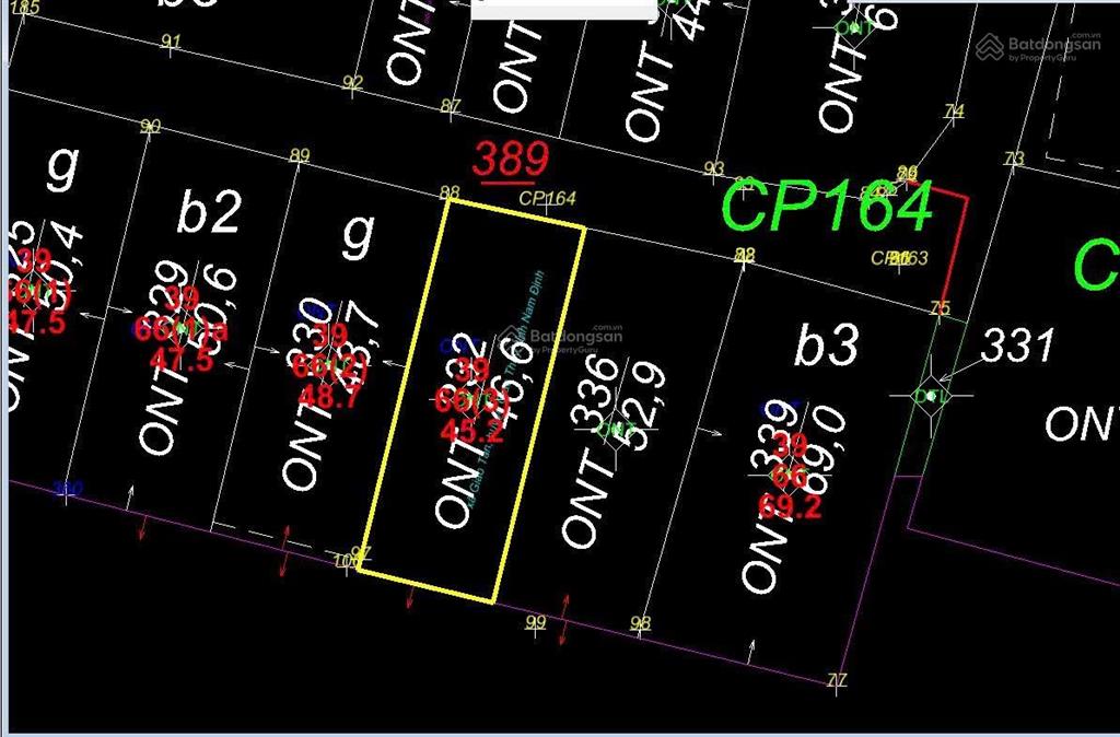 Bán 45,2m2 mặt tiền 4,1m hậu 4,1m  vị trí thôn cổ dương phúc thịnh