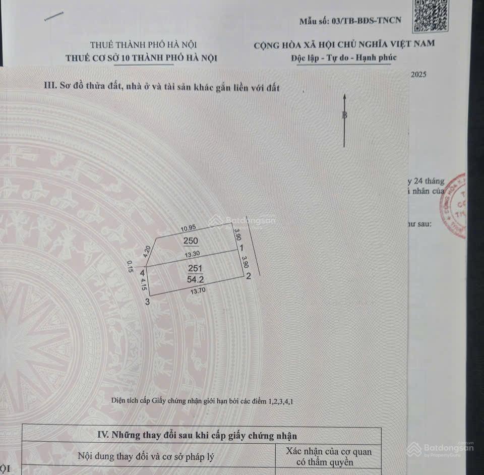 Bán đất phúc thọ  đông anh vị trí thôn phúc thọ, xã mai lâm, đông anh, hà nội diện tích 54,2m2