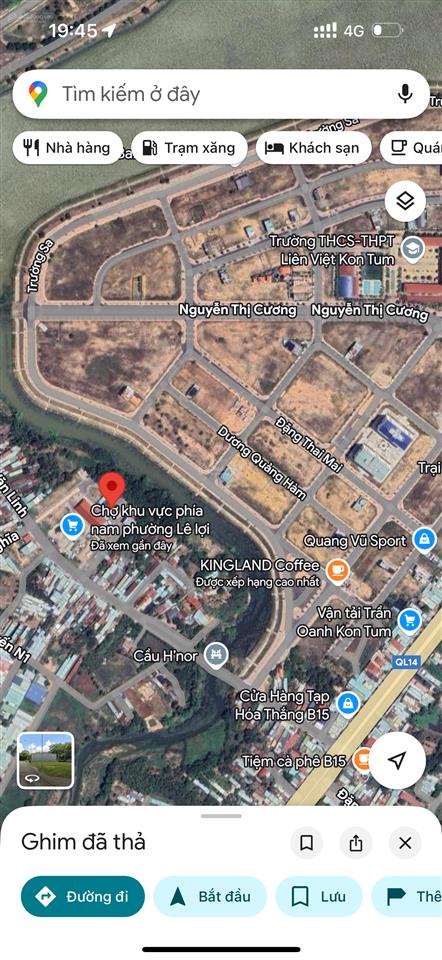 Cần bán lô đất chợ nam kontum, đường nguyễn văn linh