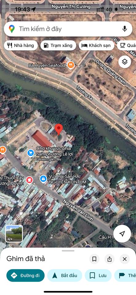 Cần bán lô đất chợ nam kontum, đường nguyễn văn linh