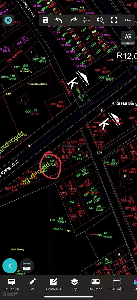 Bán đất tại nghi hòa, cửa lò, bám đường ngang số 22 qh 26.5m, 177.5m2