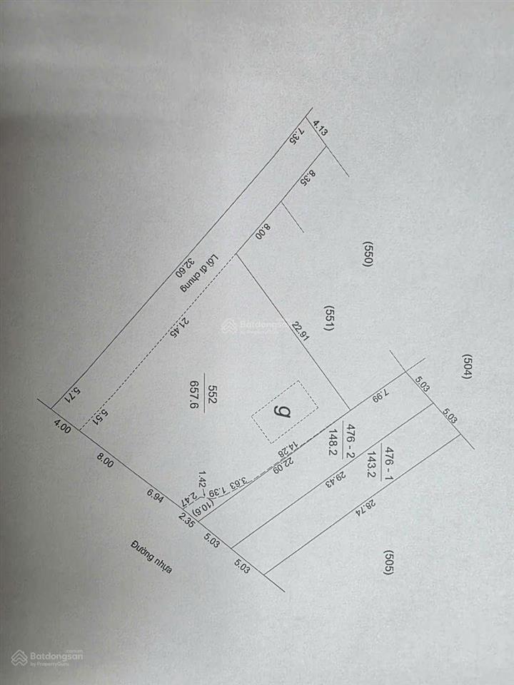 Đất tại nghi hòa, cửa lò. lối 2 đường lam sơn. s=143.2m²
