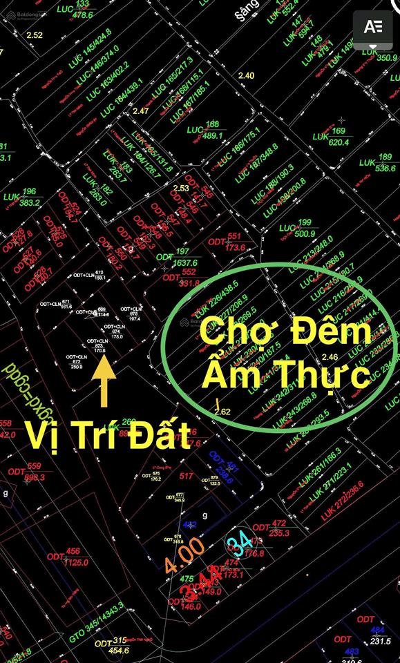 Đất đẹp đối diện khu qh chợ ẩm thực tại nghi hòa, cửa lò, nghệ an