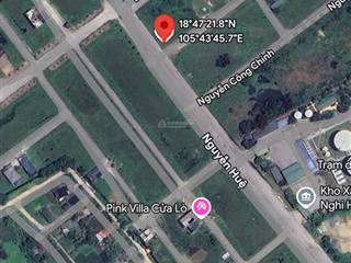 Ra nhanh lô đất bám đường nguyễn huệ, nghi hương, cửa lò, nghệ an