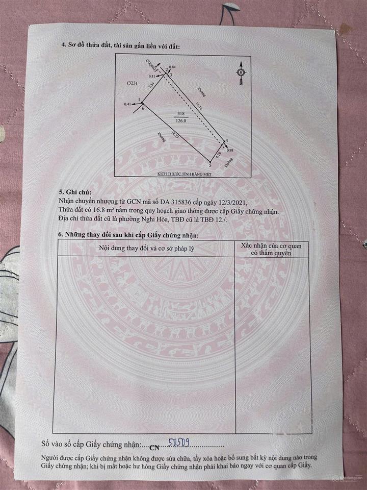Lối 2, đường 20, nghi hòa, cửa lò. cách đường 20 chỉ 50m