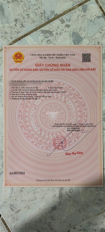 Ngộp bank bán lô đất phú mỹ cách huỳnh văn lũy 20m chỉ 2 tỷ 190 còn bớt