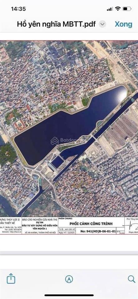 Chuyển nhượng lô đất 2 mặt thoáng trước sau đấu giá x2 la tinh nhìn sang hồ điều hòa.  0983 477 ***