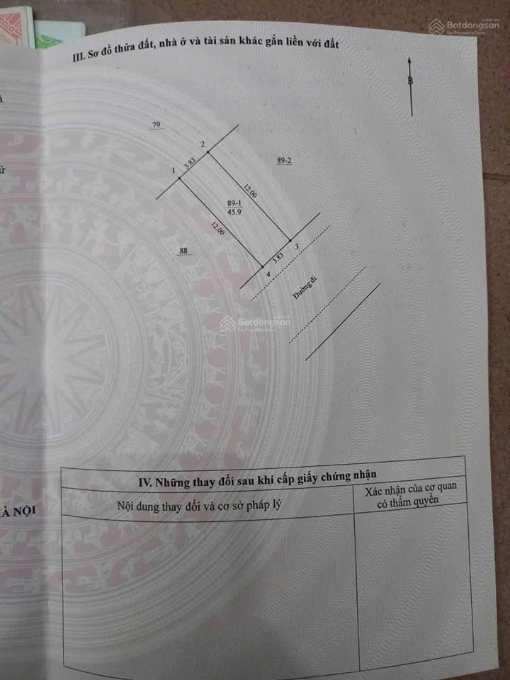 Bán nhanh lô đất dịch vụ đồng giường dương nội 8 tỷ.  0983 477 ***