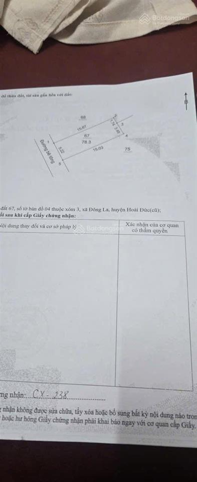 Bán lô đất đồng nhân đông la đường ô tô tải đỗ cửa 60tr/m2.  0983 477 ***