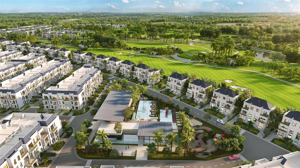 Bán biệt thự song lập green center long an, trong khu west lakes golf , dt 200m, giá 7,7 tỷ full