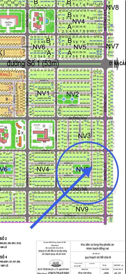 Dự án hud nhơn trạch đất nền nv 300m2 ngang 15mét đối diện tiện ích sổ hồng riêng có sẵn