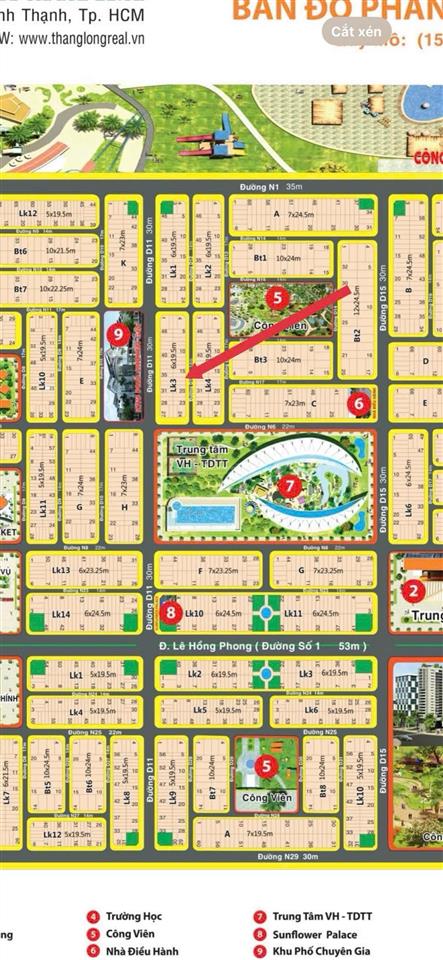 Đất nền sunflower city nhơn trạch cần bán lô đất 117m2 đường nhựa 14m chỉ 900tr