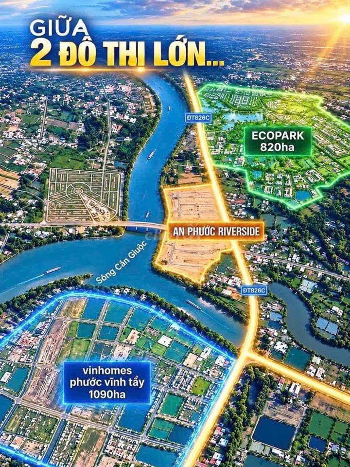 🔥 ĐẤT NỀN VIEW SÔNG CẦN GIUỘC – GIÁ SAU ƯU ĐÃI CHỈ TỪ 26TR/M² – SỔ SẴN