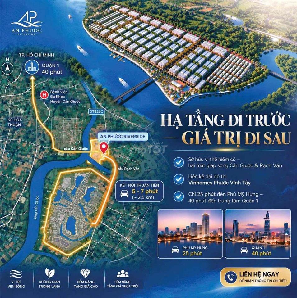 Chỉ từ 400 triệu quý khách có thể sở hữu nền đất TT Cần Giuộc