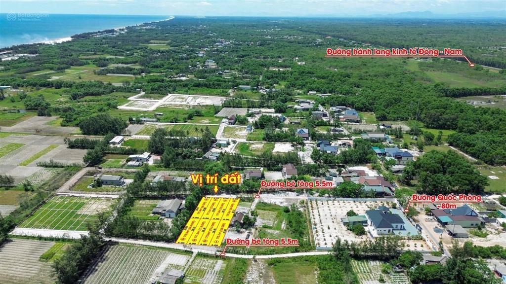 Bán đất biển quảng trị giá chỉ 2xxtr/lô gần cảng mỹ thủy đất nền giá tốt