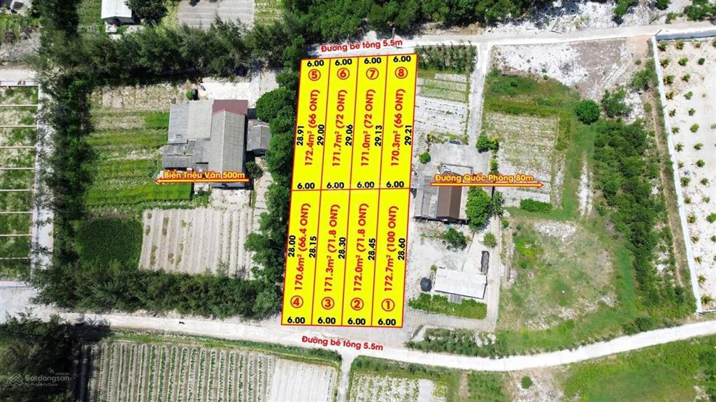 Bán đất biển quảng trị giá chỉ 2xxtr/lô gần cảng mỹ thủy đất nền giá tốt
