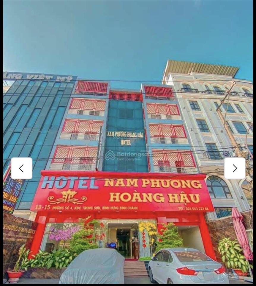Đầu tư tòa khách sạn mặt phố 7 tầng, khu trung sơn, đã lên phường bình hưng, 88 tỷ, 480m2 siêu hot