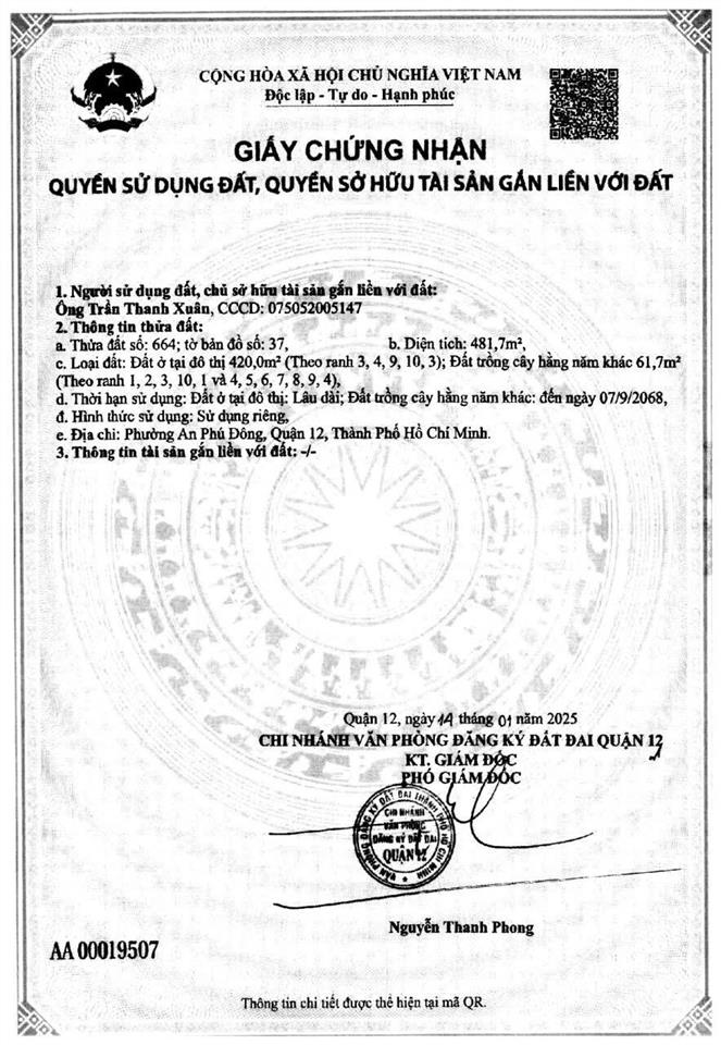 Bán đất mặt tiền sông sài gòn, an phú đông, view vạn phúc city, tiềm năng đầu tư lâu dài