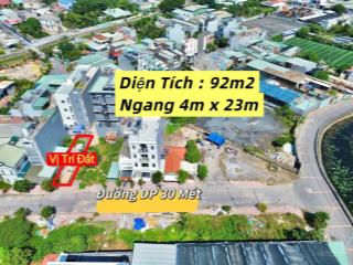 Bán đất siêu đẹp 92m2 tại vườn lài, an phú đông, quận 12, hcm, giá siêu hời 6,69 tỷ đường nhựa 16m