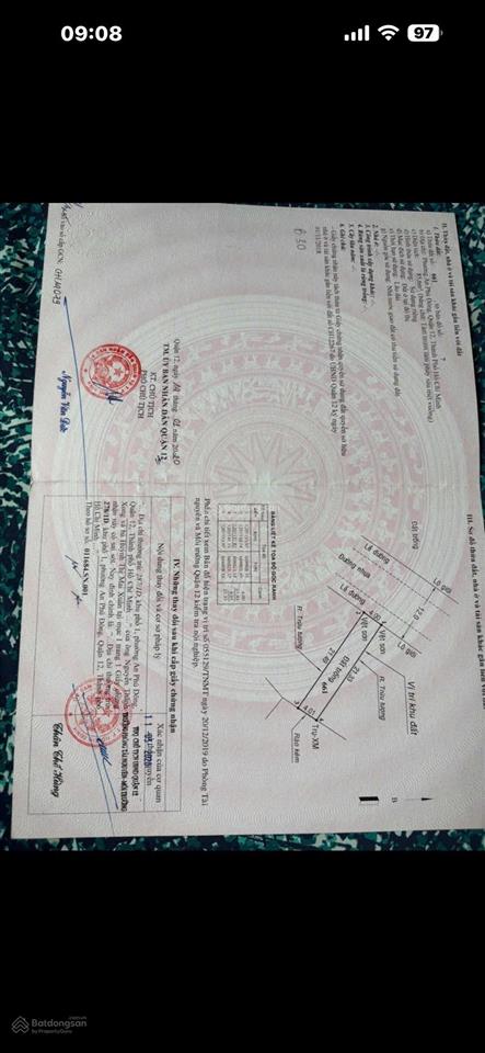 Đất đẹp đường 12m xây nhà, diện tích lý tưởng xây nhà apđ  4,99 tỷ 4m.22m