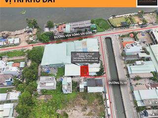 Hiếm bán lô đất ngang 8,5m tại tl 19 gần sông sài gòngiáp chợ cầu đồng nhỉnh 6 tỷ