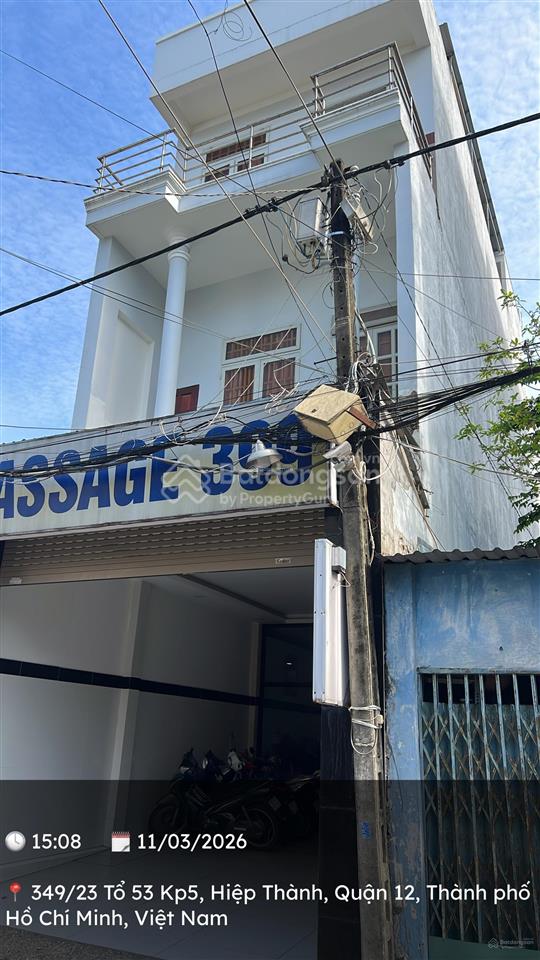 Giá tốt bán khách sạn nội thất gỗ xịn  3 tầng  1 sẹc gần ngã 3 nguyễn ảnh thủ  thu nhập 30 tr/th