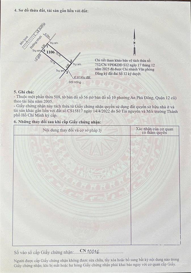 Hiếm bán lô đất đẹp nhỉnh 3 tỷ  đường 6m nhựa  an phú đông  sổ sẵn công chứng liền