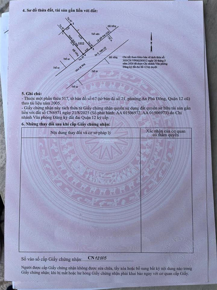 Giá tốt đầu tư đất nguyễn thị nhuần 4,5mx13m  giá 4,5 tỷ  hẻm 7m xe hơi