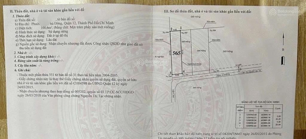 Hót bán đất giá tốt đầu tư, p an phú đông  dt 5m x 20m  chỉ 3,45 tỷ  hẻm xe hơi