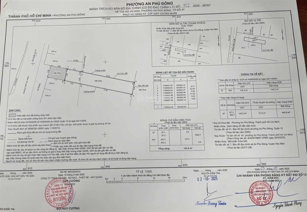 Bán đất mặt tiền kd vườn lài p an phú đông tp hcm dt sử dụng 200m2 ngang 5m x 40m  gần gò vấp