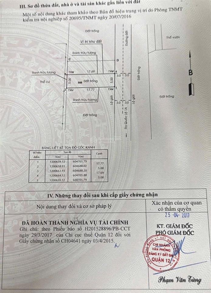 Bán đất đẹp đầu tư an phú đông 3  dt khủng 5mx19m  cạnh khu villa apđ  nhỉnh 5 tỷ