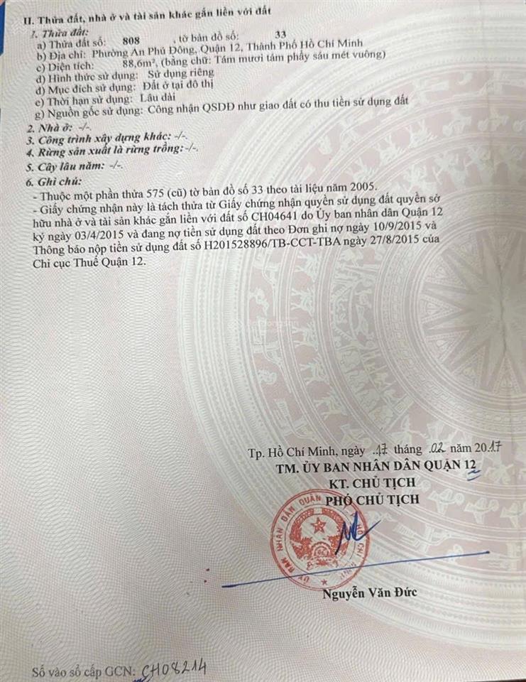 Bán đất đẹp đầu tư an phú đông 3  dt khủng 5mx19m  cạnh khu villa apđ  nhỉnh 5 tỷ